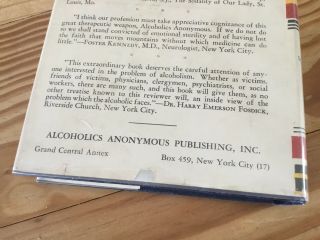 alcoholics anonymous 1st edition 16th print With 1954 DUST Jacket 8