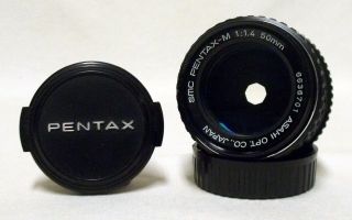 Smc Pentax - M F/1.  4 50mm Prime Lens Slr Film Camera Dslr P/k Mount W/caps Minty