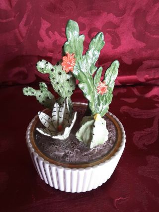 Vintage Otagiri Porcelain Cactus Music South Of The Boarder