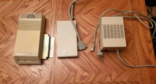 Commodore Amiga 500 with monitor and power supply along with a printer 10