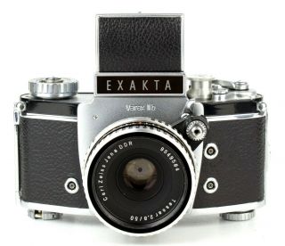 IHAGEE EXAKTA VAREX II b VX IIb camera lens ZEISS TESSAR 50mm f/2.  8 SERVICED 2