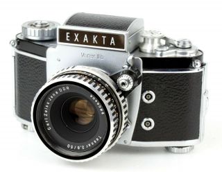 IHAGEE EXAKTA VAREX II b VX IIb camera lens ZEISS TESSAR 50mm f/2.  8 SERVICED 4