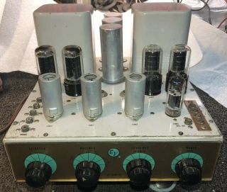 Electrovoice Ev Circlotron Amplifier Amp A - 20 - C 6v6 Tube Amplifier Mono Block