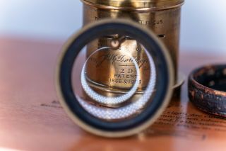 Brass Dallmeyer 2D Soft Focus Lens F6.  0 appox.  3 inch Serial No.  81455 London 8