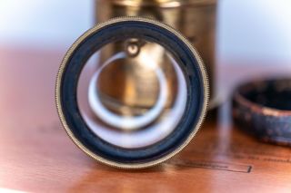 Brass Dallmeyer 2D Soft Focus Lens F6.  0 appox.  3 inch Serial No.  81455 London 9
