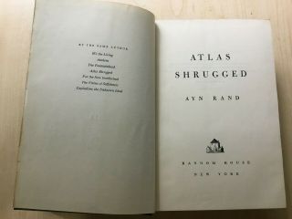 Atlas Shrugged AYN RAND Signed Limited 10th Anniversary Edition 1690/2000 1967 2