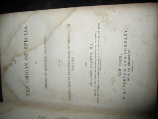 Origin of the Species FIRST edition FIRST printing Charles Darwin 1860 Appleton 7