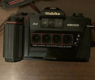 Nishika N8000 30mm Quadra - Lens 3 - D Film Camera
