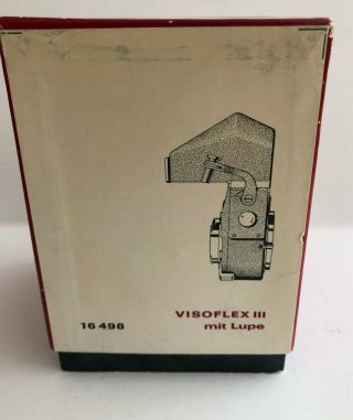 Leitz Germany Leica Visoflex lll mit Lupe 16498 BOXED 7