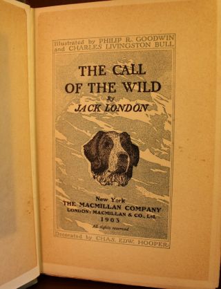 The Call of the Wild 1903 1st Edition 1st Printing Jack London Dogs Yukon Gold 6