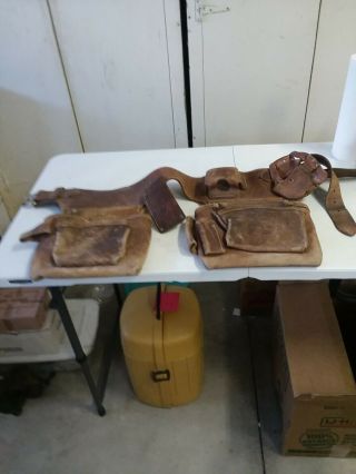 Vintage Leather Carpenters Tool Belt