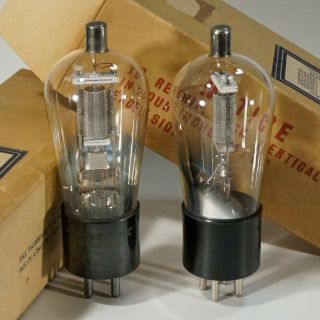 2 - Western Electric 262 - A Matched Pair Audio Tubes - Boxes Test Strong