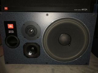 JBL 4412A Studio Monitors With Ceiling Bracket and two Crown D - 75 amps. 8