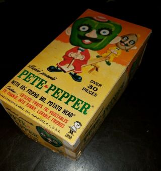 Vintage 1966 Hasbro Pete The Pepper With His Friend Mr Potato Head Box 5