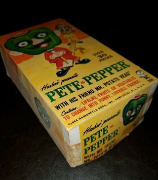 Vintage 1966 Hasbro Pete The Pepper With His Friend Mr Potato Head Box 7
