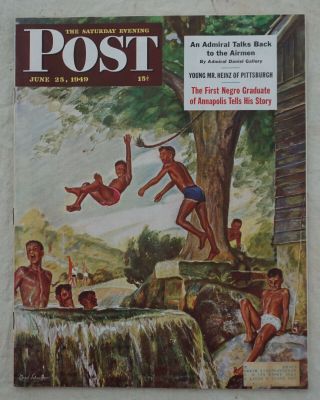 A Vintage Summer Issue Of Saturday Evening Post From June 25,  1949