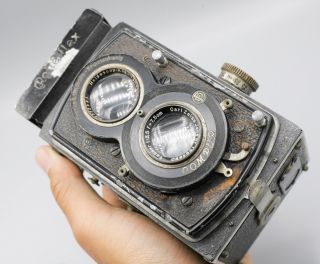 Rollei Rolleiflex Standard Model 622 120 Film TLR Camera Tessar 7.  5cm F3.  5 Lens 3