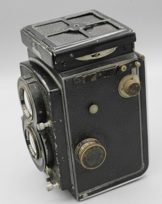 Rollei Rolleiflex Standard Model 622 120 Film TLR Camera Tessar 7.  5cm F3.  5 Lens 4