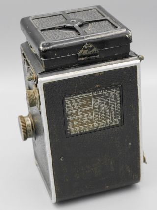 Rollei Rolleiflex Standard Model 622 120 Film TLR Camera Tessar 7.  5cm F3.  5 Lens 5