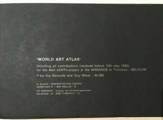 World Art Atlas Guy Bleus Mail Art Artist Books 1983