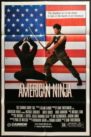 American Ninja Authentic Vintage 1985 One Sheet Movie Poster