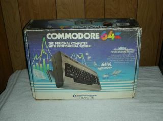 Commodore 64 Boxed Complete,  Power Cord & Av Cable