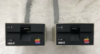 Apple 2e Apple IIe Computer Floppy Disk Drives & Shelf for Monitor to Sit On 7