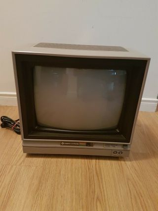 Commodore 1702 Computer Monitor C64 C128 W/ Monitor Cable & Instructions
