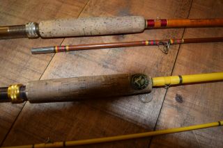 2 Vintage Wright McGill Fly Rods - 7’ 4 - 5wt and W&M Featherlight MLWFF 6 ½’ 6 wt 2