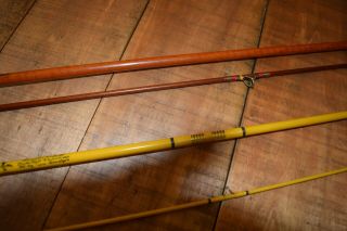 2 Vintage Wright McGill Fly Rods - 7’ 4 - 5wt and W&M Featherlight MLWFF 6 ½’ 6 wt 6