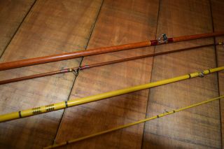2 Vintage Wright McGill Fly Rods - 7’ 4 - 5wt and W&M Featherlight MLWFF 6 ½’ 6 wt 8