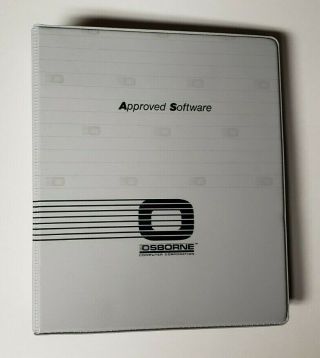Osborne Computer Corporation Approved Software Binder - 14 Floppy Disks