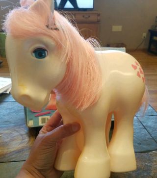 Vintage My Pretty Pony Peachy Pink Hearts 1984 Horse Hasbro