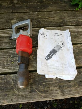 Vintage Thor Pneumatic Hammer Drill With Box