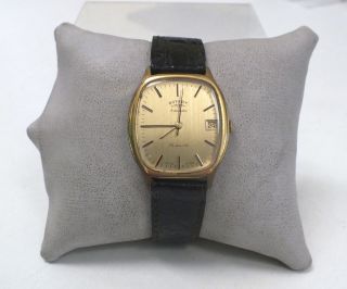 Vintage Mens Rotary Automatic Wrist Watch 25 Jewels Gold Tone - C17