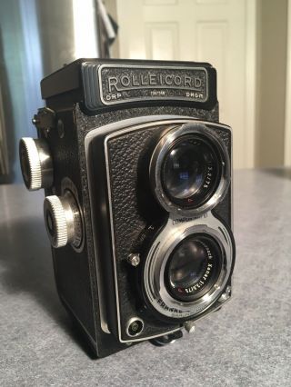 Rollei Rolleicord III Model K3B with Xenar 75mm f3.  5 with case.  1950 to 53 2