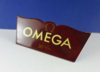 Vintage Omega 30m/m Brass Store Display.  Swiss Made
