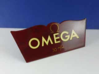 Vintage OMEGA 30m/m Brass Store Display.  Swiss Made 3