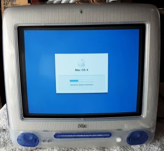 2001 Apple iMac G3 M5521 500mhz 128mb RAM Indigo PRAM 8