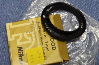 C 1970s Rare Nikon Gothic Hood F/gn - Nikkor 45mm F2.  8 Flash Guide Lens