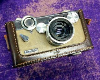 Vintage Argus C3 Brick 35mm Film Camera W/ Leather Case