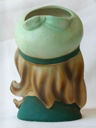 Vintage Trimont Ware Japan Lady ' s Head Vase repaired 3