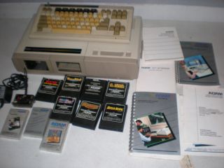 Coleco Adam Colecovision Home Computer,  Keyboard,  Software,  7 Games & Manuals