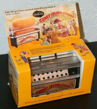 Vintage Sunbeam Coney Island Steamer Frank N Bun Hotdog & Bun Warmer 1978 19 - 29