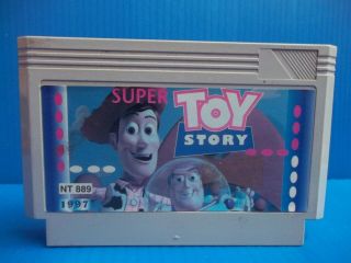 Rare Vintage Famiclone Toy Story Nt - 889 (hack) Old Famicom Nes Cartridge