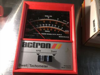 NOS Vintage Actron RPM Dwell Tac Tune - Up Model 612 For 4,  6,  8 Cylinder USA 2