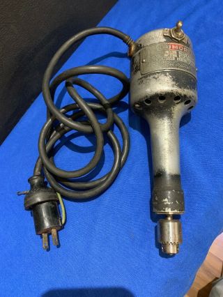 VTG Electric DUMORE Model 8 H Hand Grinder Drill Chuck Wisconsin USA 18000 RPM 2