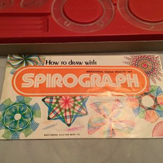 Vintage Kenner 1976 Spirograph Drawing Toy.  See Pictures For Items. 5