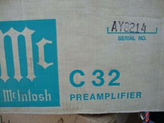 McIntosh C32 Stereo Preamplifier NOS 2