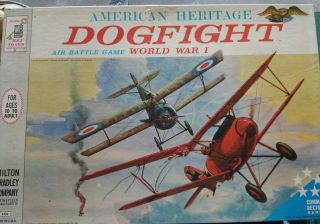 Vintage American Heritage Dogfight Board Game - Milton Bradley 1962